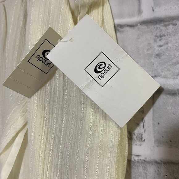 Rip curl maxi skirt, sun gypsy size large, elastic waist cream colour - Picture 3 of 9